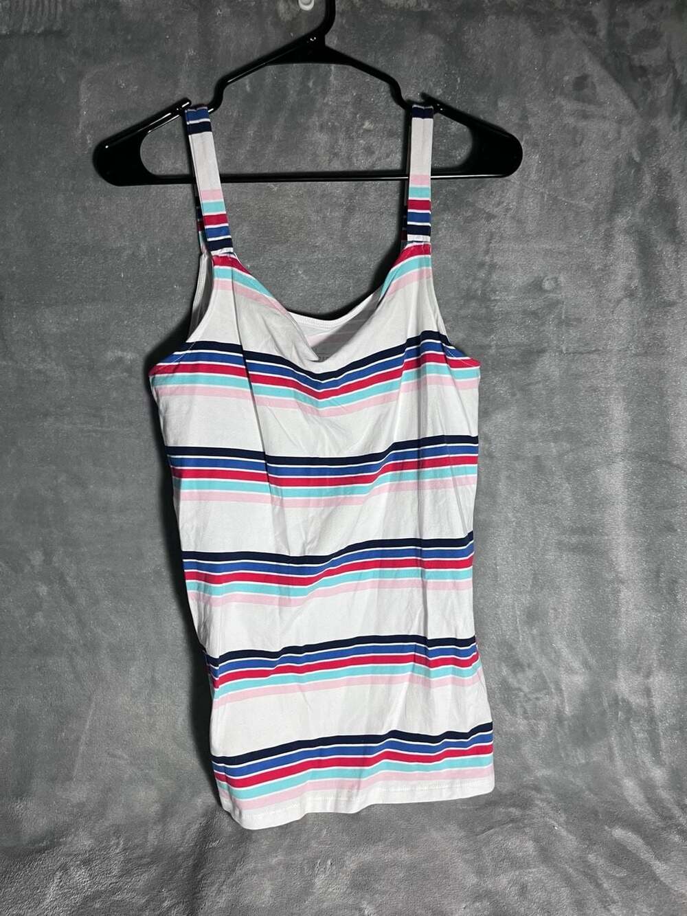 Torrid Multi Stripe Wide Strap Tank Top